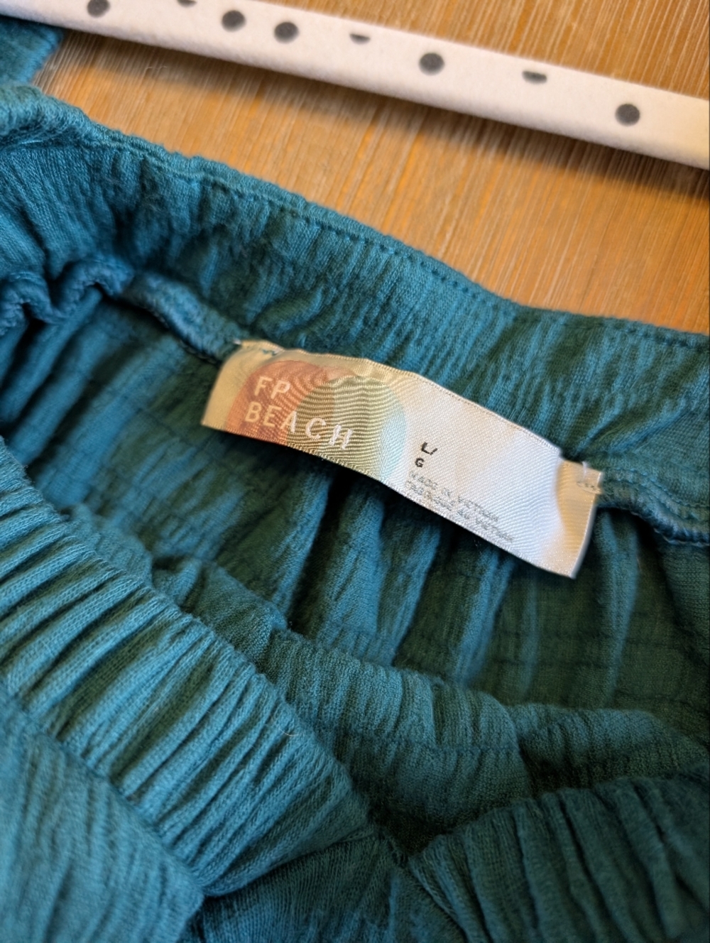 Free People Beach La La Maxi Dress in Teal Blue Boho, size Large - Picture 12 of 13